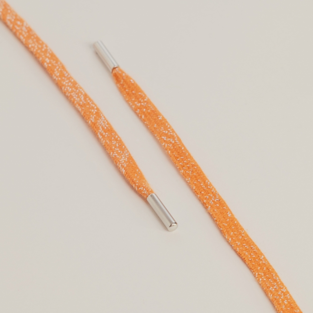 Lace - orange & silver