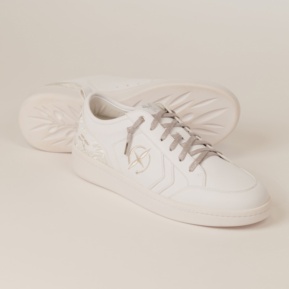 Lace - grey & silver Agapara