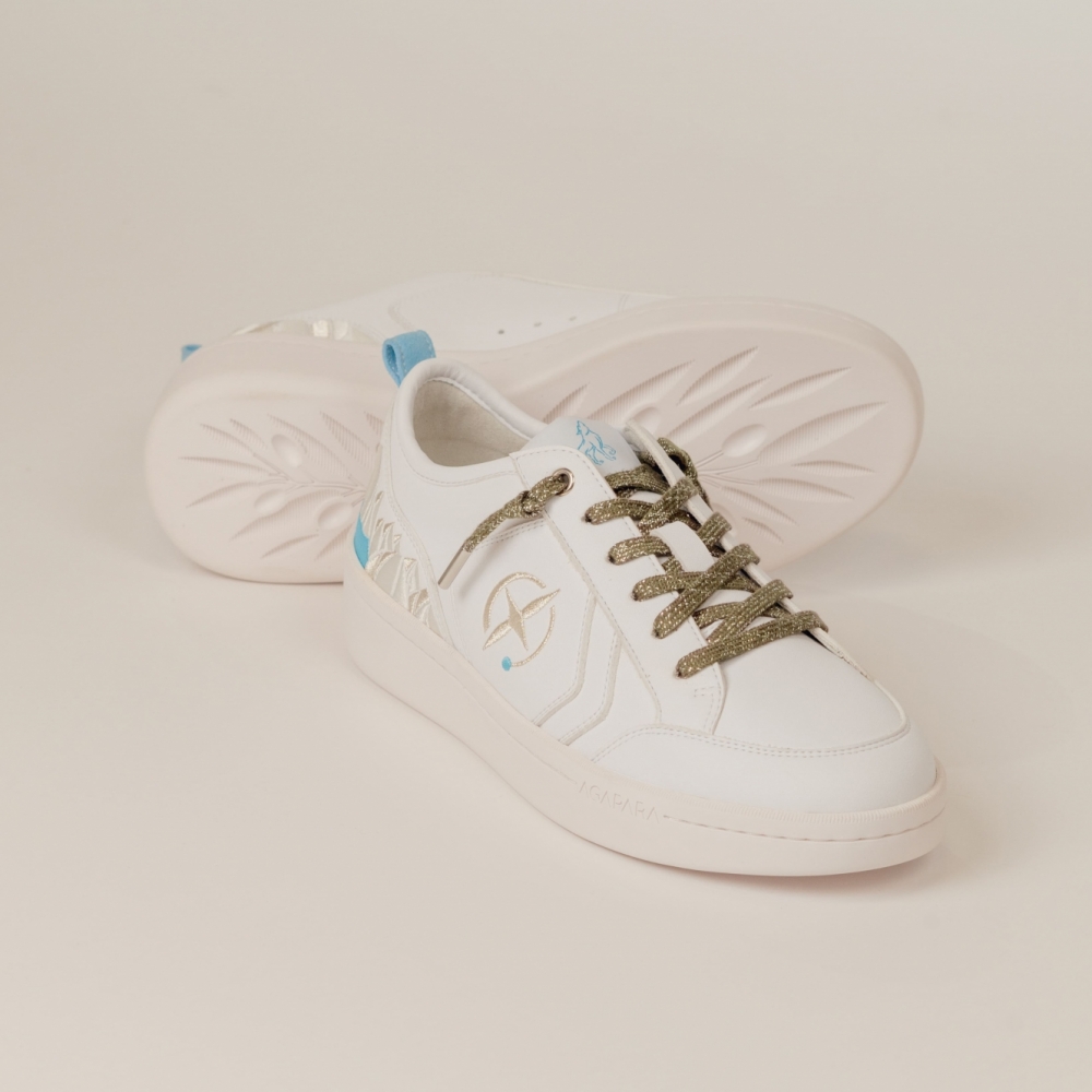 Lace - khaki & silver Agapara